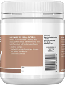 Glucosamine HCL 1000Mg - 200 Capsules, Brown | Supports Joint Mobility and Relieves Symptoms of Mild Arthritis