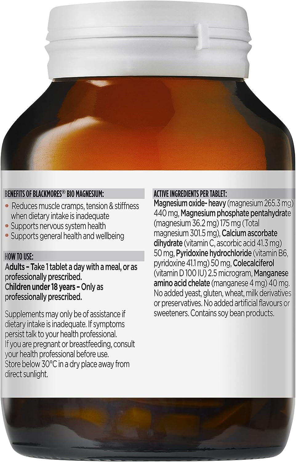 Bio Magnesium Muscle Health Vitamin 150 Tablets