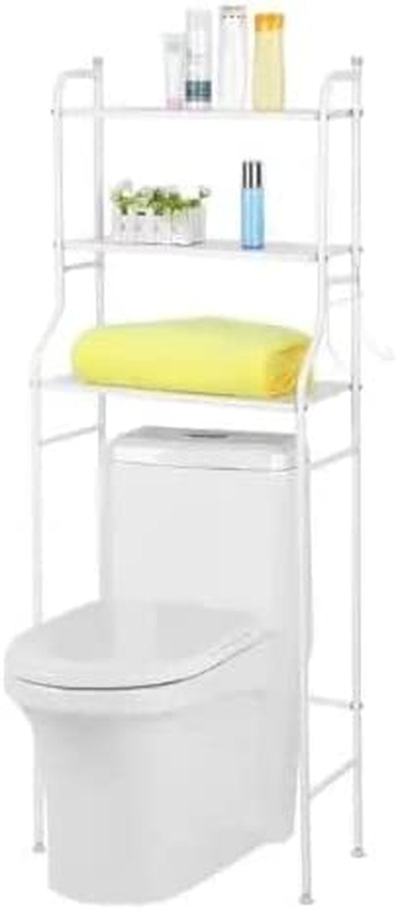 3 Shelf Bathroom Space Saver, over the Toilet Rack, Bathroom Corner Stand Storage Organizer Accessories,The Washing Machine,Bathroom Tower Shelf