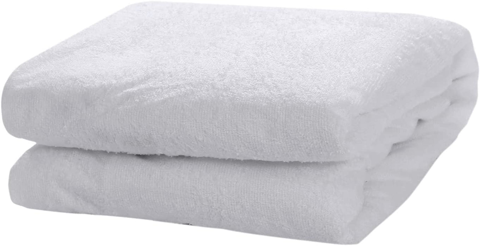 Fully Fitted 100% Bamboo Terry Waterproof Mattress Protector, Rustle Noise Free, Naturally Anti-Microbial & Hypoallergenic, Moisture Controlling Towelling - Double Bed (137Cm X 190Cm))