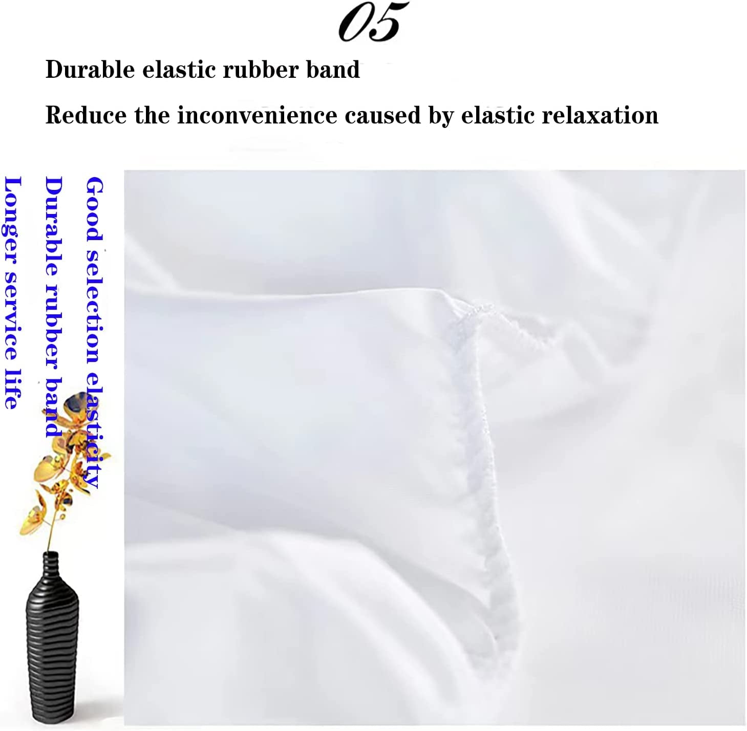 Waterproof Mattress Protector, King Size and Queen Size Mattress Cover with TPU Waterproof, Urine and Sweat Proof Fitted Bed Sheet Cover (Gray Queen)