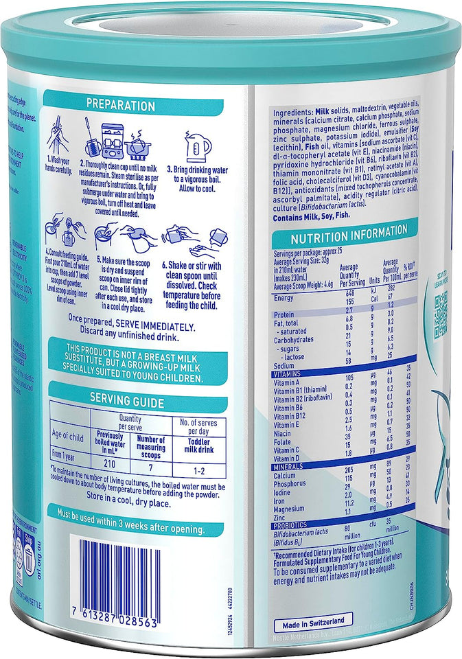 Nestlé NAN OPTIPRO 3, Toddler 1+ Years Milk Drink Powder – 800G