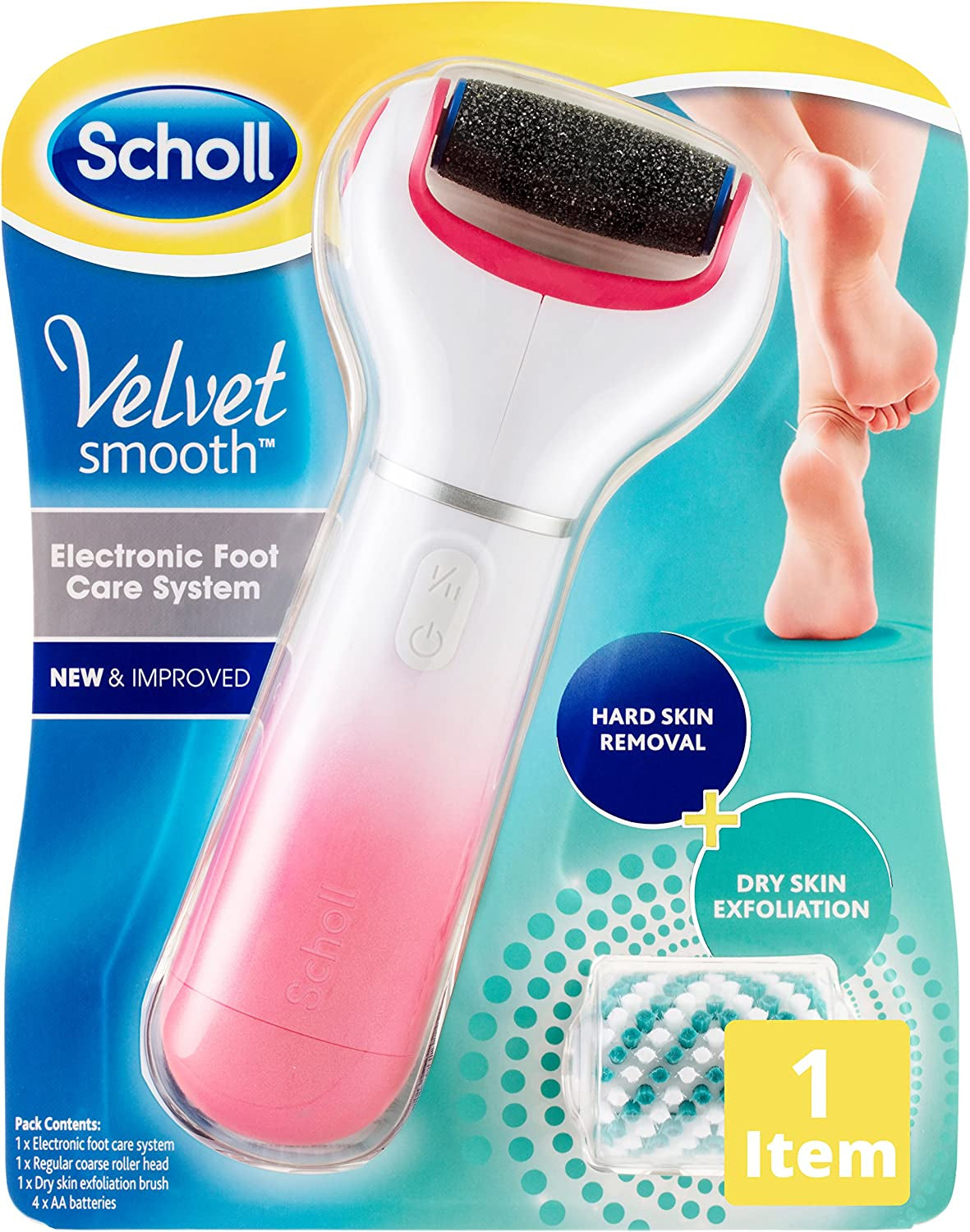 Velvet Smooth Foot Care System Express Pedi, Pink