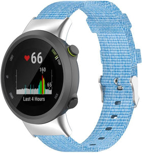 Nylon Smart Watchband for Garmin Forerunner 45 45S Sport Wristband Strap with Tool for Garmin Swim 2 Bracelet Correa Accessories (Color : Blue, Size : for Swim 2)