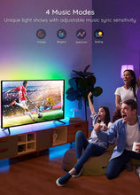 Load image into Gallery viewer, RGBIC TV Light Strip, 2M/6.56Ft TV LED Backlight Strip for 30-50 Inch TV, USB LED Strip with APP Control, Color Changing by Sync to Music, RGBIC LED Lights for TV PC Monitor Gaming Room
