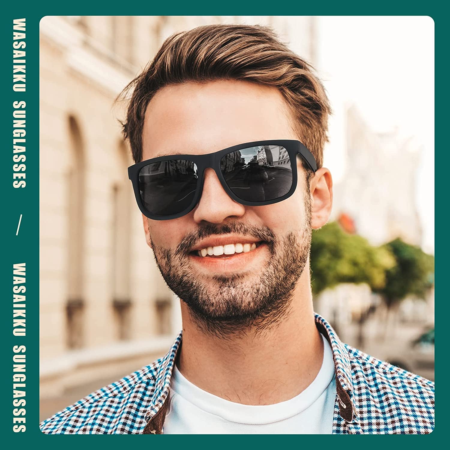 Polarized Sunglasses for Men Women Classic Fashion Sunglasses Baseball Cycling Driving Fishing Golf Mens Sunglasses with UV Protection A306