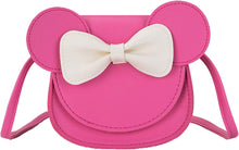 Load image into Gallery viewer, Little Girls Toddlers Mini Crossbody Shoulder Bag Coin Purse with Cute Mouse Ear Bowknot
