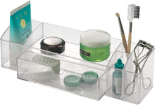 Load image into Gallery viewer, Interdesign Med+ - Makeup and Medicine Cabinet Drawer Caddy Organizer - Clear - 12 X 3 X 3.5 Inches
