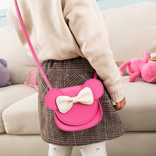 Load image into Gallery viewer, Little Girls Toddlers Mini Crossbody Shoulder Bag Coin Purse with Cute Mouse Ear Bowknot
