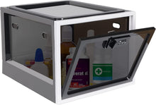 Load image into Gallery viewer, Lockable Box Large Capacity, Locking Box for Medicines, Premium Material Lockable Storage Bin Organizer Box for Fridge Food/Snacks/Phone/Tablet Jail(Black)
