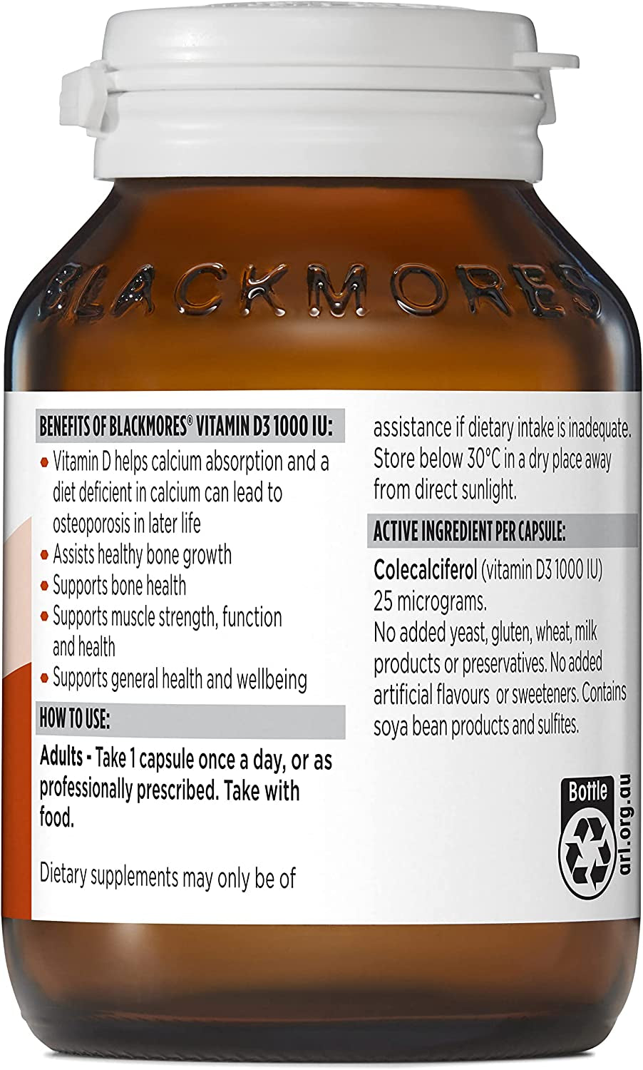 Vitamin D3 1000IU (200 Capsules)