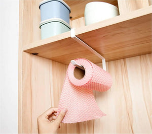 Kitchen Cabinet Cupboard under Shelf Storage Paper Towel Roll Holder Dispenser Napkins Storage Rack