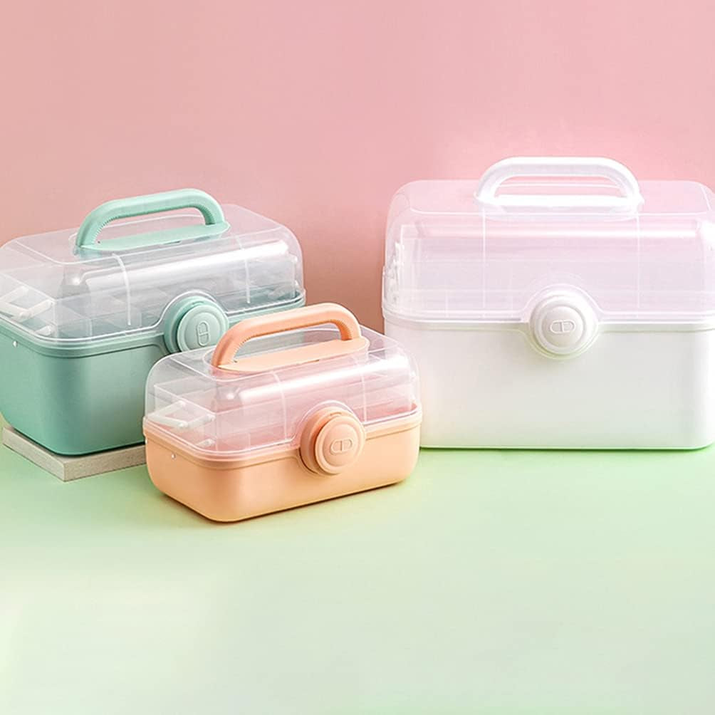 First Aid Storage Organizer Medical Box First Aid Box Medicine Box Family Emergency Storage Box Organizer with Portable Handle for Home Medicine S First Aid Organizer