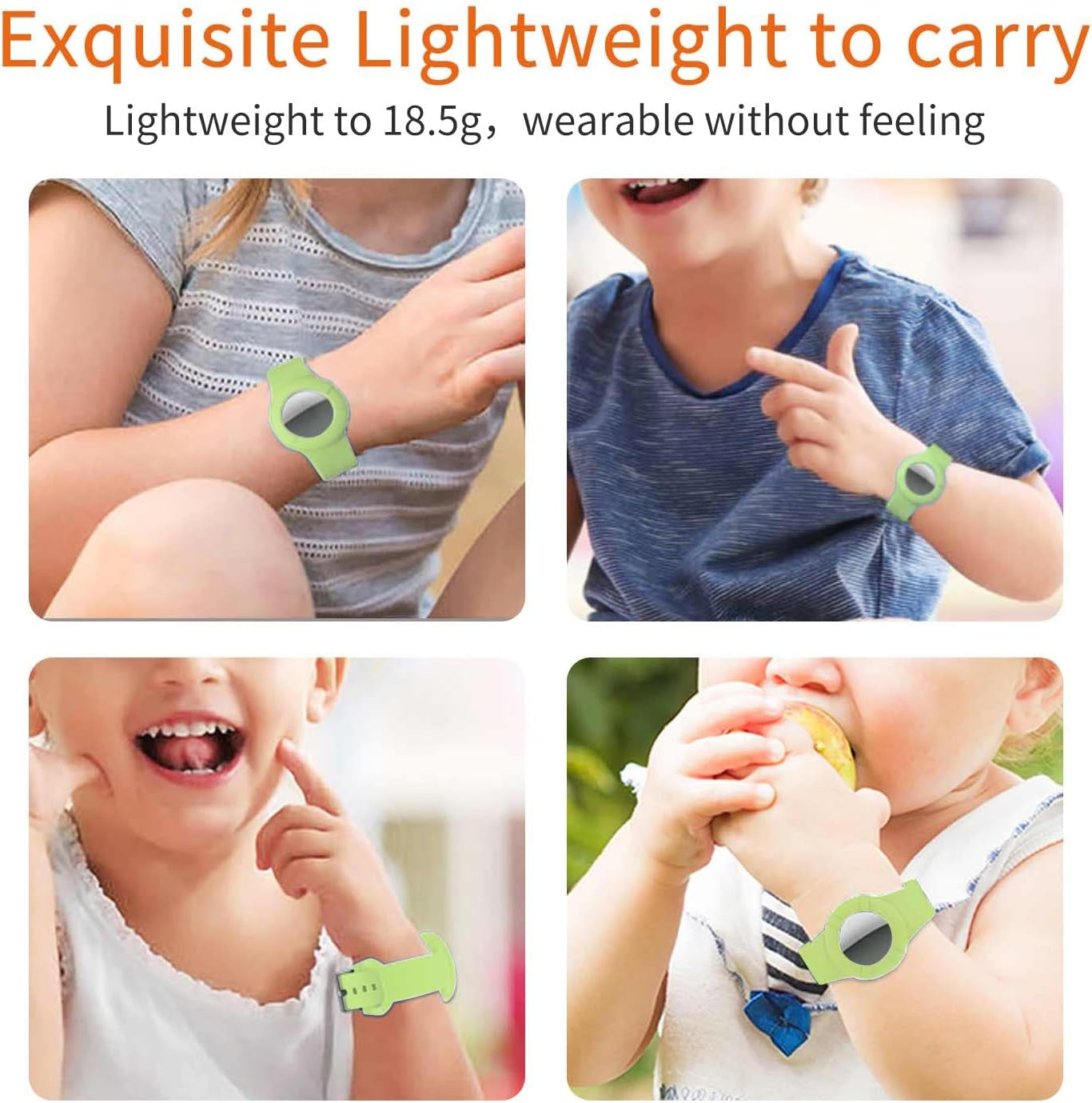 Airtag Wristband Kids,Airtag Bracelet for Kids Toddler Baby Children Elders,Silicone Watch Band for Airtag 2021.