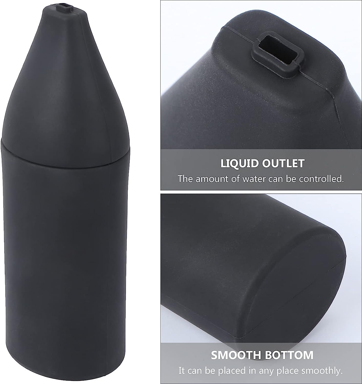 Travel Toiletries Containers Empty Silicone Bottle Squeeze Dispenser Refillable Bottle Dish Washing Detergent Hand Soap (Black) Travel Lotion Container