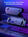 Modcase for Steam Deck, PC0104 Modular Steam Deck Case with Detachable Front Shell Valve Steam Deck Accessories Include Protective Case, Face Cover, Metal Bracket and Strap - Basic Set
