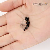 5 Pairs Assorted Sizes Wholesale Lot Shiny Imitation Pearl round Ball Stud Earrings,Stainless Steel Earrings Pin, Hypoallergenic