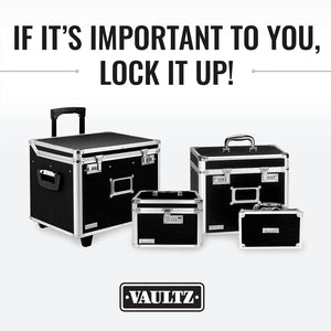 Locking Medicine Storage Box, 3.75 X 11.88 X 5.25 Inches, Black (VZ03480)