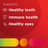 Kids Multivitamin Strawberry Flavour, with Vitamins to Support Immunity, Healthy Eyes, Teeth & Gums, 60 Chewable Tablets