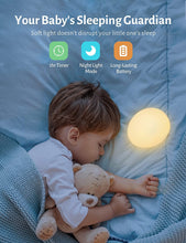 Load image into Gallery viewer, Night Light for Kids, Baby Night Light with 8 Color Changing Mode &amp; Dimming Function, Rechargeable Egg Night Light with 1 Hour Timer&amp;Touch Control, up to 100H
