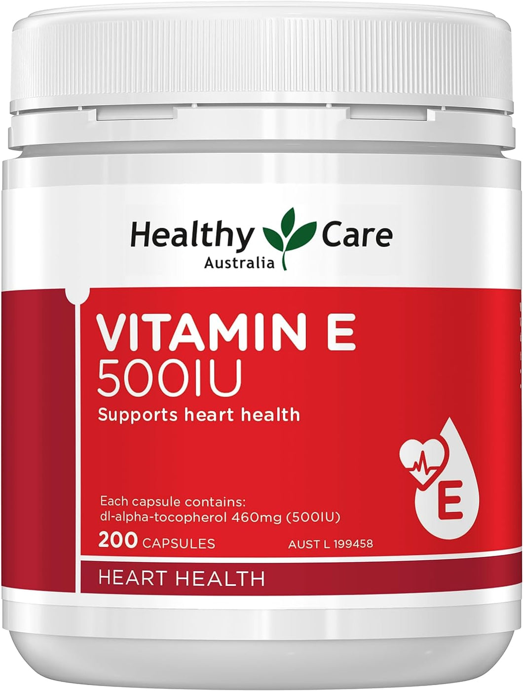 Vitamin E 500IU - 200 Capsules | Supports Heart Health