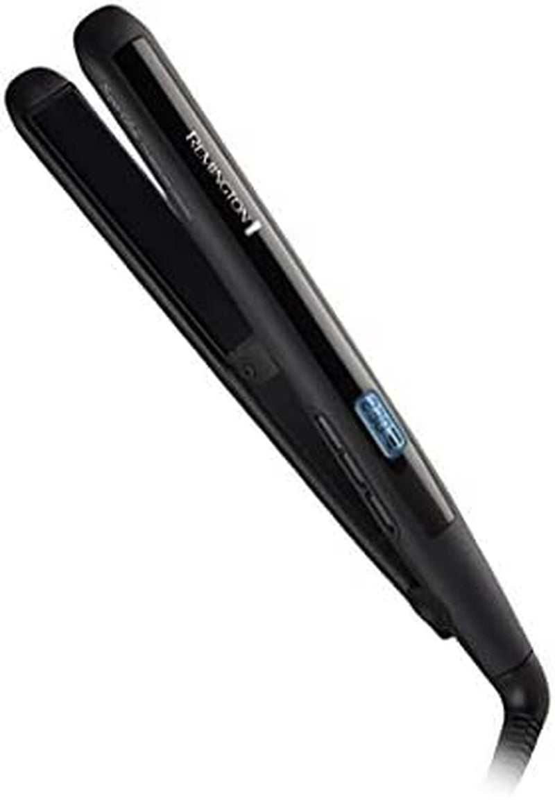 Super Glide Ceramic Hair Straightener (AU Plug), Digital Heat Settings up to 230°C + LCD, 15 Second Fast Heat Up, 110Mm Tourmaline Ceramic Plates Prevent Frizz - Black