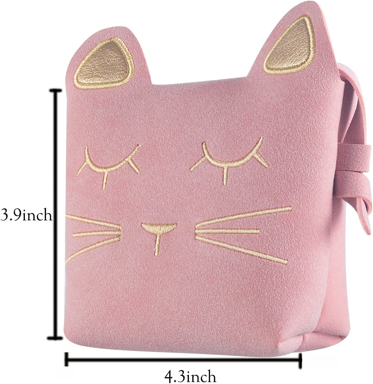 Little Girls Purses Pink Cute Cat Shoulder Crossbody Bag for Kids,Toddler,Girls, Pink
