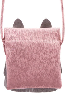 Cat Tassel Shoulder Bag Small Coin Purse Crossbody Satchel for Kids Girls, a Pink(5.1'' X 5.9''), One Size, Crossbody