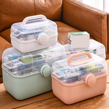 Load image into Gallery viewer, First Aid Storage Organizer Medical Box First Aid Box Medicine Box Family Emergency Storage Box Organizer with Portable Handle for Home Medicine S First Aid Organizer
