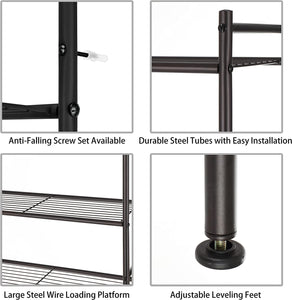 3 Shelf Bathroom Space Saver over the Toilet Rack Bathroom Corner Stand Storage Organizer Accessories Bathroom Cabinet Tower Shelf with ORB Finish 23.5" W X 10.5" D X 64.5" H