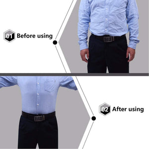 Mens Shirt Stays Upgrade Adjustable Elastic Garter Military Shirts Holder with Non-Slip Locking Clamps
