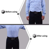 Mens Shirt Stays Upgrade Adjustable Elastic Garter Military Shirts Holder with Non-Slip Locking Clamps