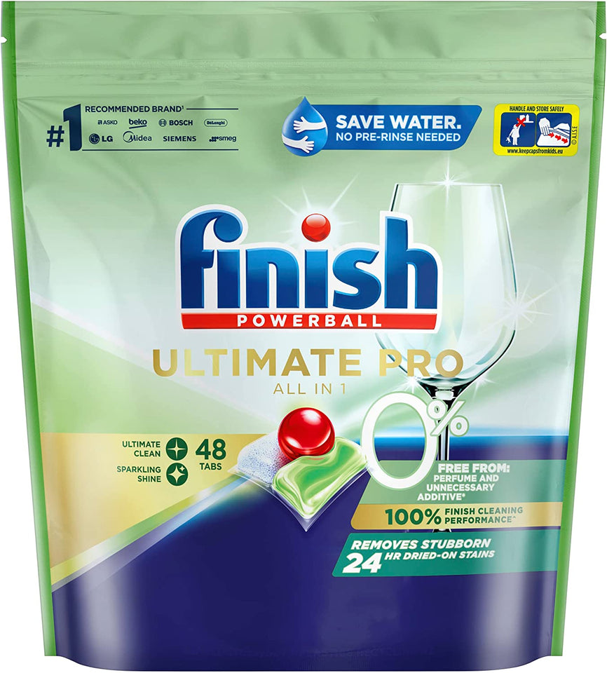 Ultimate Pro 0% Dishwashing Tablets, 48 Tablets