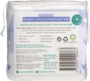 Natural Baby Organic Cotton Cleansing Pads 40 Pack