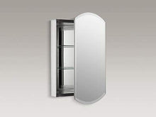 Load image into Gallery viewer, 3073-NA Archer 20&quot; W X 31&quot; H Aluminum Single-Door Bathroom Medicine Cabinet with Mirror, Recessed or Surface Mount Bathroom Wall Cabinet, Beveled Edges
