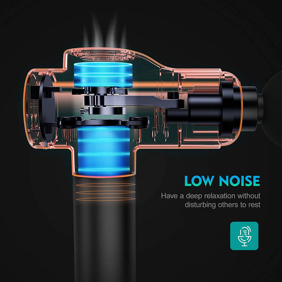 Massage Gun Electric Muscle Massager Deep Tissue 99 Speeds 2550Mah 3300 RPM Low Noise LED Touch Screen with 8 Replaceable Heads