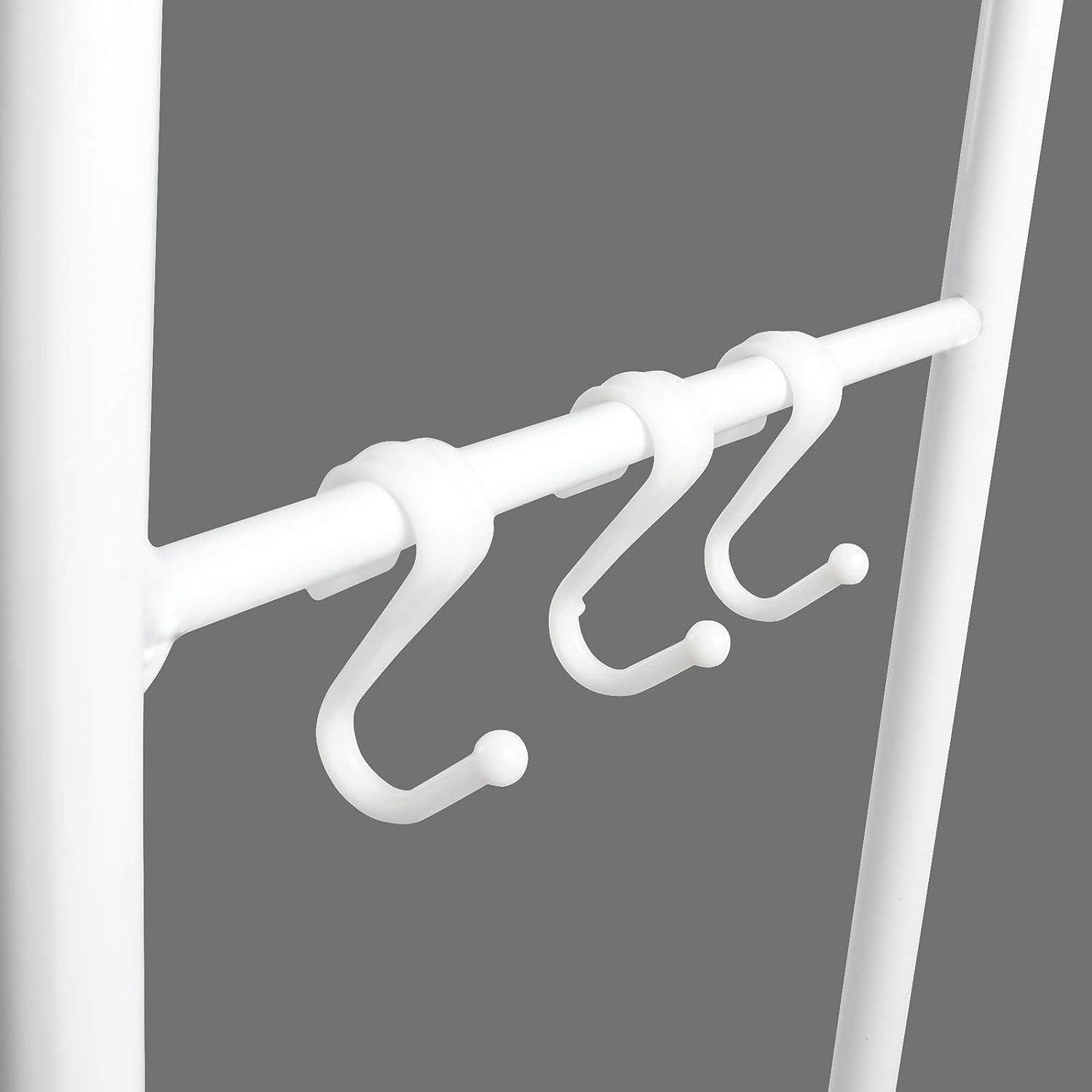 Toilet Storage Rack, 3-Tier over Toilet Storage Rack Shelf Organizer Spacesaver with Paper Holder Towel Hook for Bathroom(White)