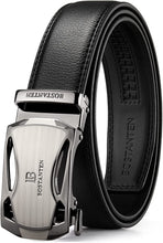 Load image into Gallery viewer, Men&#39;S Leather Ratchet Dress Belt with Automatic Sliding Buckle
