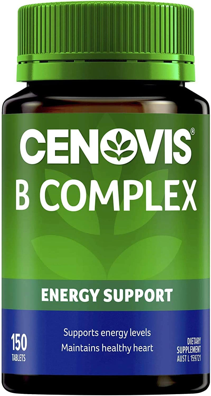 Vitamin B Complex with B3, B6 + B12 for Energy, Supports Energy Levels, 150 Tablets
