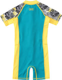 Boys Girls One Piece Water Sport Short Swimsuit UPF 50+ Rash Guard