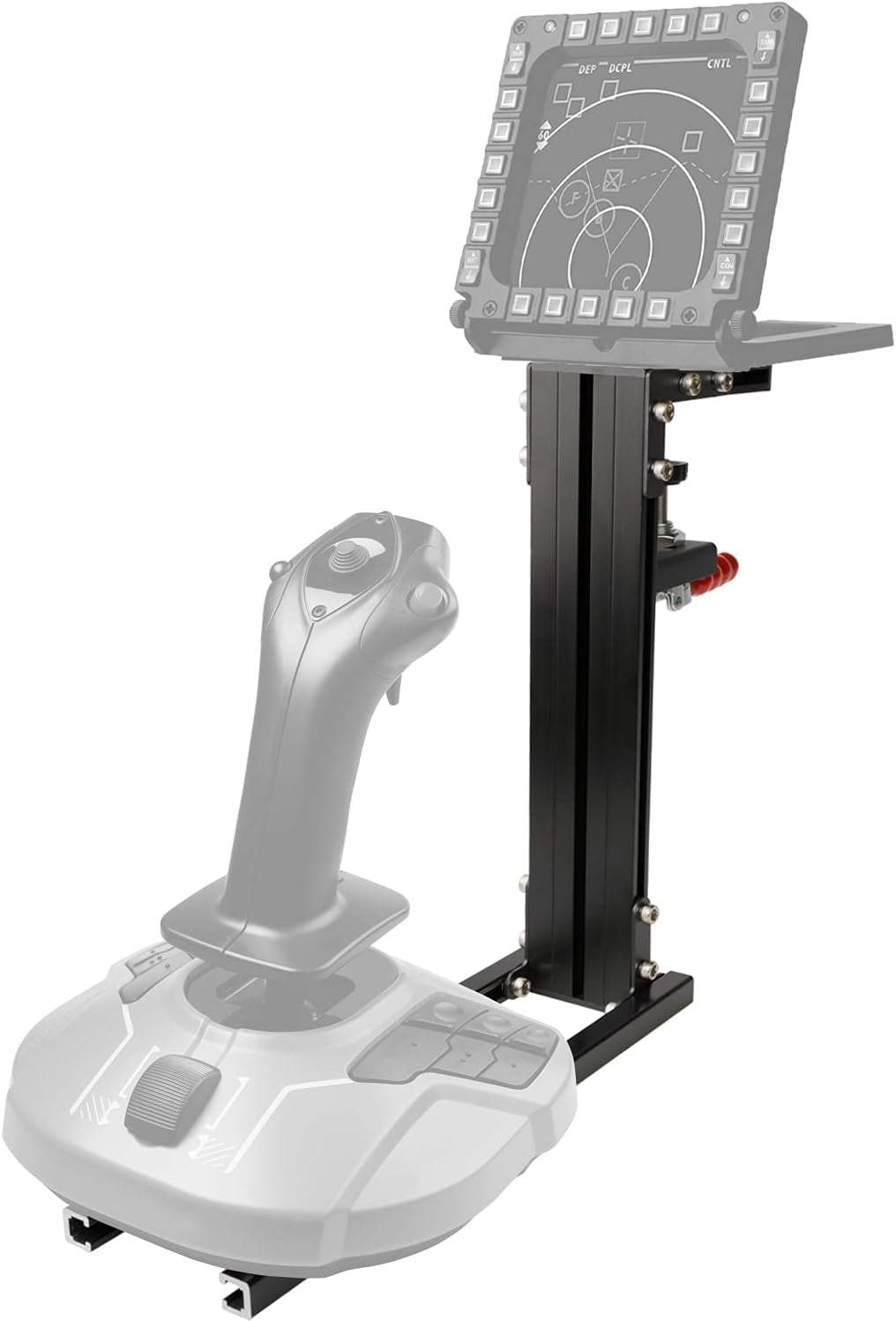 the Desk Mount for the Flight Sim Game Joystick, Throttle and Hotas Systems. Fit Almost All of the Flight Sim Game Joystick Controllers (Game Devices Not Included) - Black