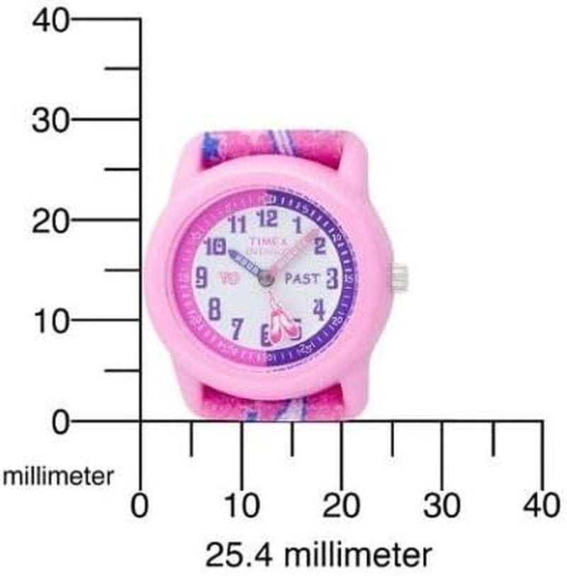 Kid'S Analog 28 Mm Elastic Fabric Strap Watch