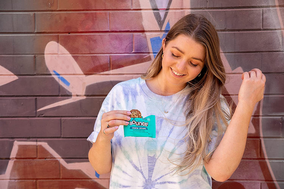 Cashew Caramel Protein Ball- Box of 12. High Protein Gluten Free Low Sugar Low Carb Healthy Snacks Better than Any Protein Bar! Snack Healthy with Our Protein Bars, Balls, Snacks & Powders