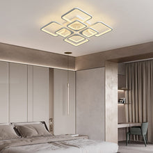Load image into Gallery viewer, Modern LED Ceiling Light, Dimmable Flush Mount Ceiling Lights Fixture with Remote Control, 23.6&quot; 8-Square Acrylic Ceiling Lamp for Kitchen Living Room Dining Room Bedroom, 96W, 3000K-6000K
