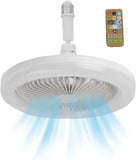 Fan Ceiling Fan with Light | Ceiling Fan Lamp | Light Socket Fan | Ceiling Fan with Led Lights and Remote Control, Low Profile Ceiling Fan with Dimmable Light for Kids Room, Kitchen, Bedroom