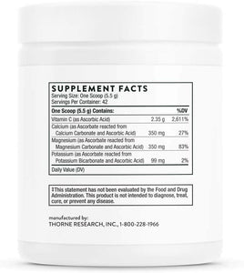 - Buffered C Powder - Vitamin C Supplement with Calcium, Magnesium, and Potassium - 240Ml (231 G)