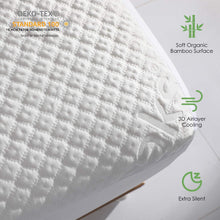 Load image into Gallery viewer, King Size Waterproof Mattress Protector Bamboo Cooling Fitted Mattress Pad Cover with Deep Pocket up to 18&#39;&#39;
