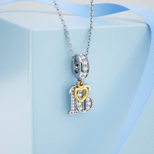 Load image into Gallery viewer, Murano Glass Charm Fit Pandora Charm Bracelets,925 Sterling Silver Flower Charm Glass Bead for Bracelet and Necklace
