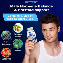Load image into Gallery viewer, Daily Multivitamin for Men, 35 Vitamin, Mineral &amp; Antioxidant Blend Supplement with Vitamins C, B-Complex &amp; Saw Palmetto for Immune System, Energy, Focus &amp; Prostate Health, Capsules 60
