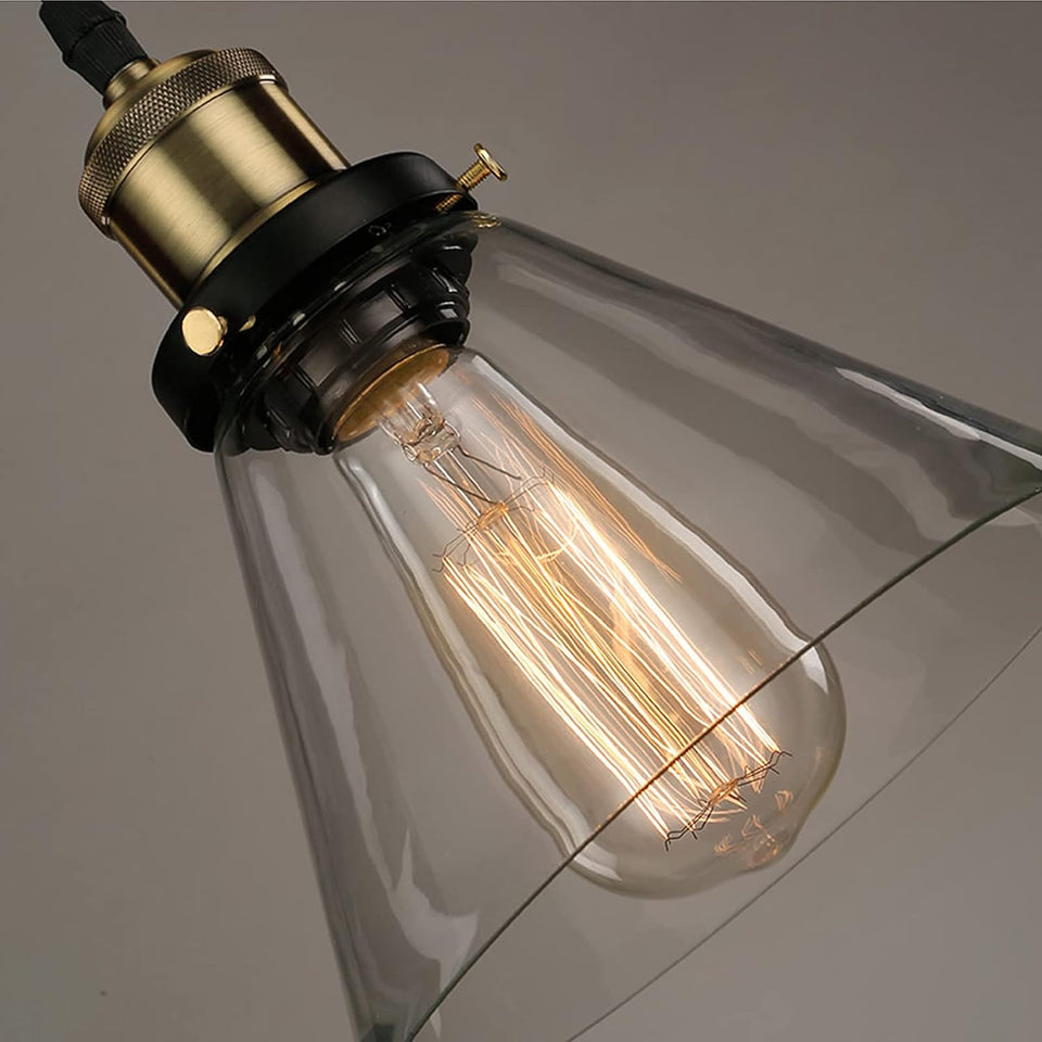 Modern Kitchen Pendant Light Creative Black Copper Sphere Pendant Lamp, Single Vintage Pendant Light for Kitchen Island Dining Room Dining Table Hallway (Black1)
